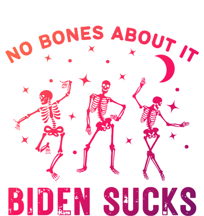 Funny Anti Biden Halloween Biden Sucks Dancing Skeletons Meaningful Gift Pom Pom 12in Knit Beanie