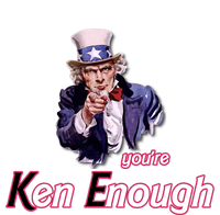 Uncle Sam Enough I Am Enough Funny Im Ken I Am Ken Kenenoug 25L Jumbo Tote