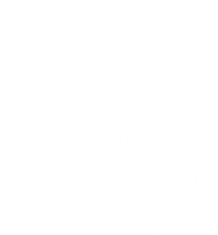 Funny Halloween Witch Way To The Wine Gift T-Shirt