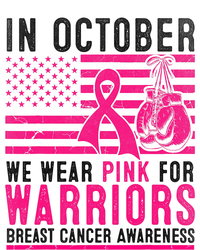 In October Wear Pink Support Warrior Awareness Breast Cancer Kids Long Sleeve Shirt