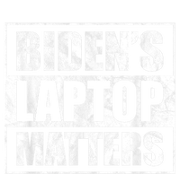 Bidens Laptop Matters Funny Anti Democrat Pro Trump Striped Beanie with Solid Band