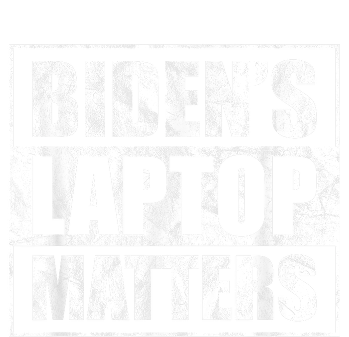 Bidens Laptop Matters Funny Anti Democrat Pro Trump Striped Beanie with Solid Band