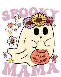 Groovy Spooky Mama Vibes Halloween Hippi Ghost Spooky Season Meaningful Gift Women's T-Shirt