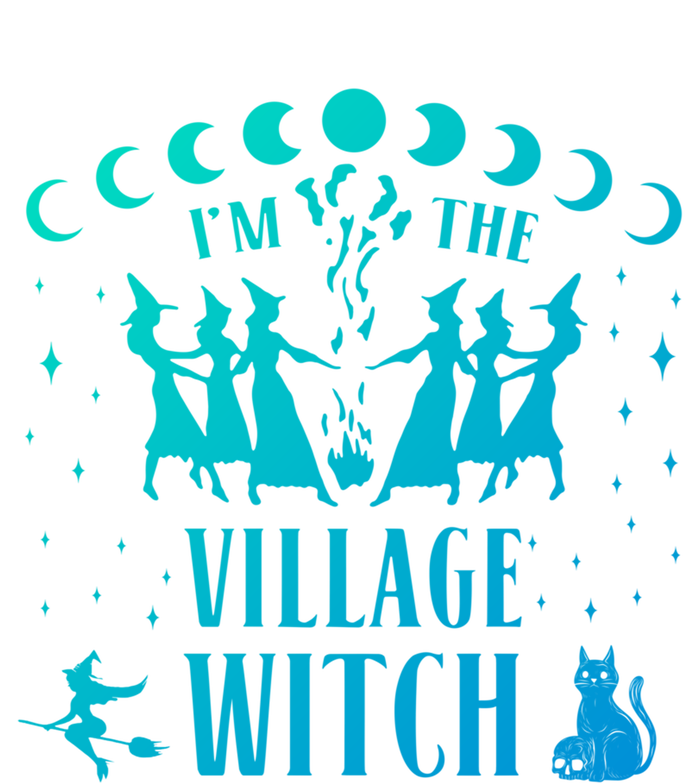 Im The Village Witch Costume Halloween Quote Art Gift Doggie Tank