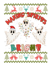 Making Spirits Bright Spooky Ugly Christmas Sweater Meaningful Gift Premium T-Shirt