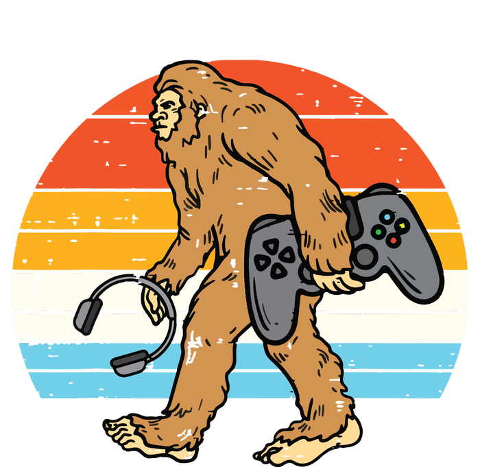 Bigfoot Sasquatch Gamer Retro Gaming Men Teens Sustainable Beanie