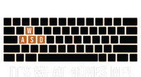 Cool WASD PC Gamer Keyboard Funny Its What Moves Me Gaming Premium Crewneck Sweatshirt