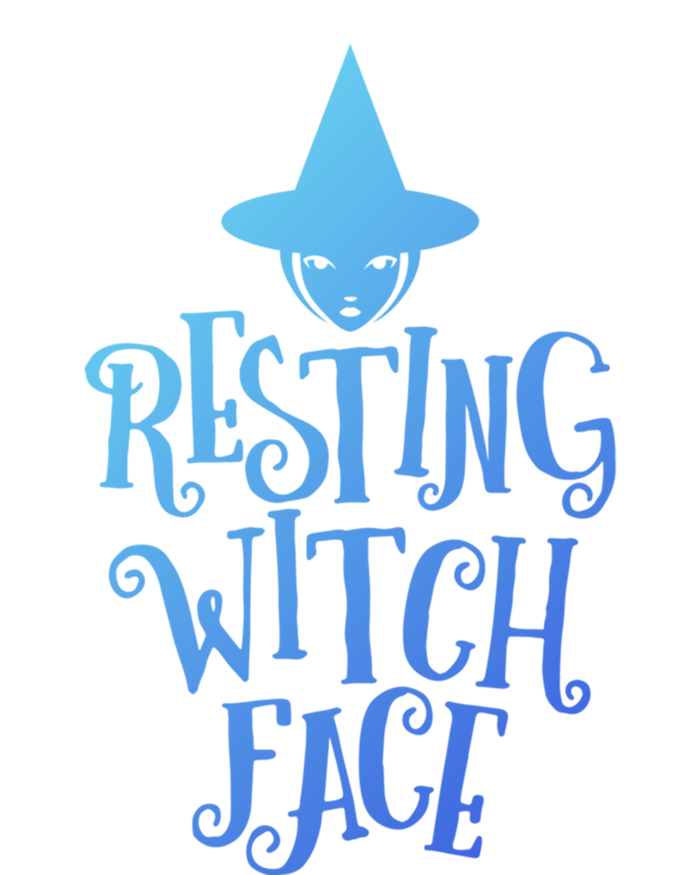 Resting Witch Face Funny Halloween Cool Gift Stripe Pom Pom Beanie