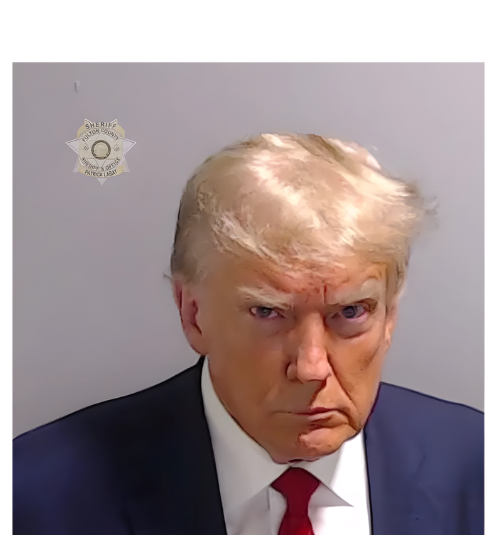 Real Donald Trump Mugshot At Fulton County Sheriffs Office 16 in Basic Backpack