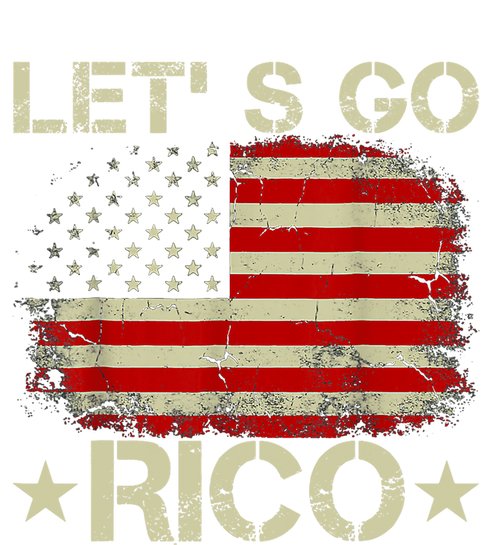 Funny Quote Lets Go RICO American Flag Womens California Wash Sweatshirt