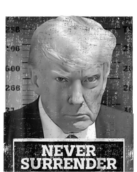 Trump Mug Shot - Donald Trump Mug Shot - Never Surrender Tall Hoodie