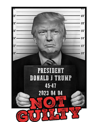 Funny Donald Trump Not Guilty Mug Shot, Free Trump 2024 Women's T-Shirt