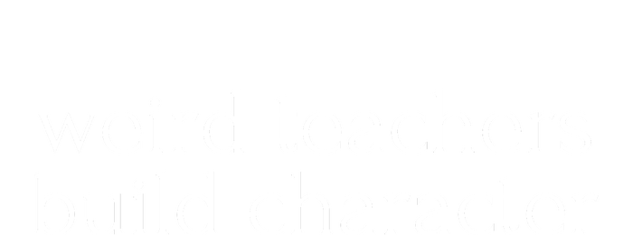 Weird Teachers Build Character Women's Tri-Blend 3/4-Sleeve Raglan Shirt