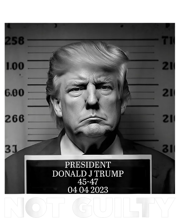 Trump Not Guilty Mug Shot Free Trump I Stand With Trump T-Shirt