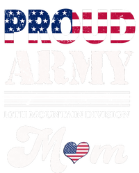 Proud Army 10th Mountain Division Mom Gift Women's Racerback Tank