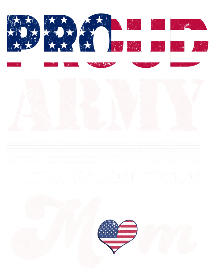 Proud Army 10th Mountain Division Mom Gift Women's Racerback Tank