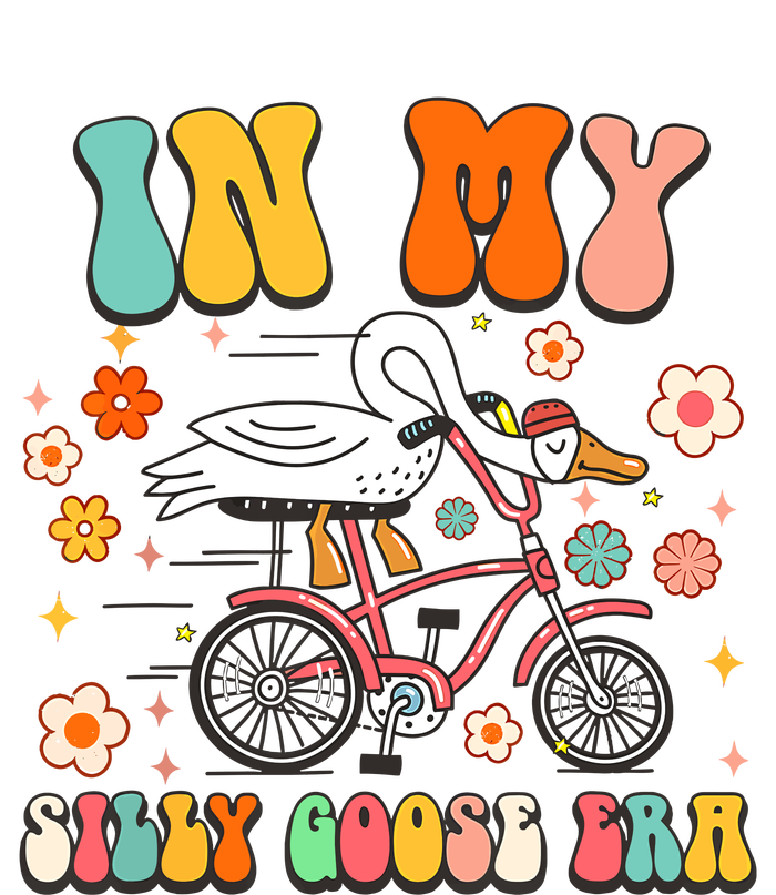 Groovy In My Silly Goose Era Funny Duck Saying Goose Meme T-Shirt