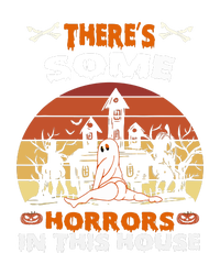 Retro Halloween Theres Some Horrors In This House Funny Gift Tie-Dye T-Shirt