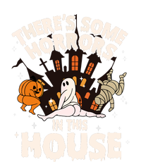 Funny Theres Some Horrors In This House Ghost Halloween Gift USA-Made Doggie Bandana