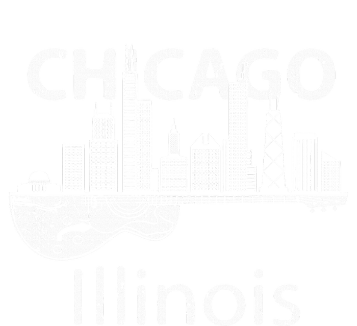 Chicago Souvenir Illinois Music Electric Guitar T-Shirt