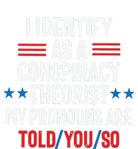 I Identify As A Conspiracy Theorist My Pronouns Are Told You So Snapback Five-Panel Rope Hat