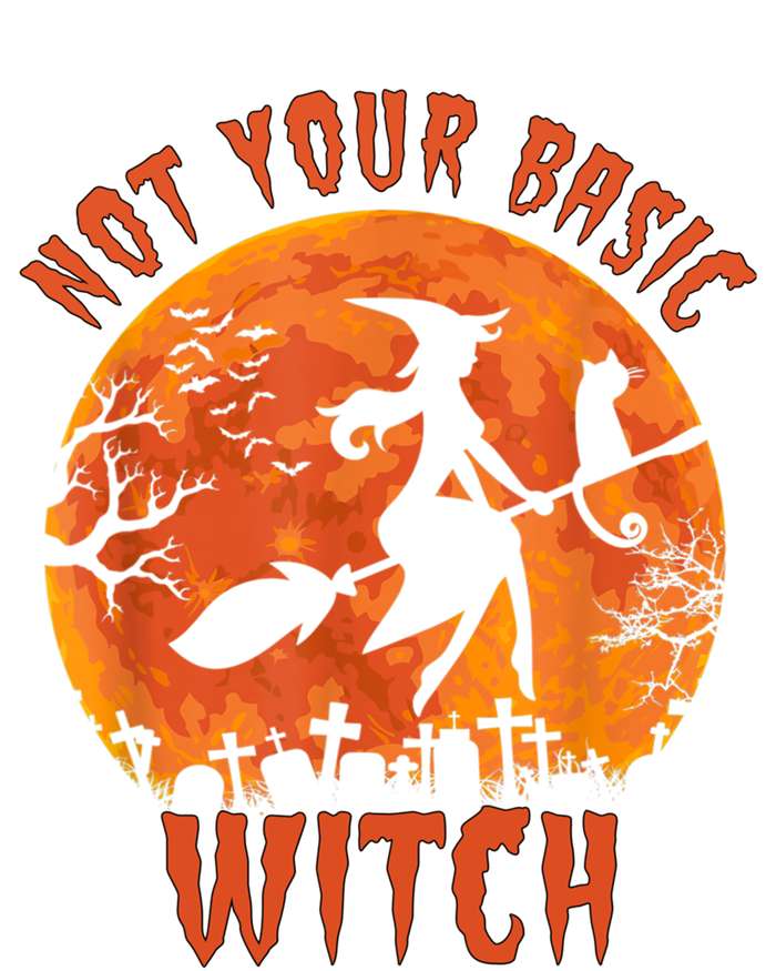 Not Your Basic Witch Funny Halloween Costume Gift Sustainable Beanie