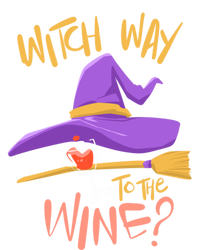 S Halloween Ing Gift Witch Way To The Wine Funny Gift T-Shirt