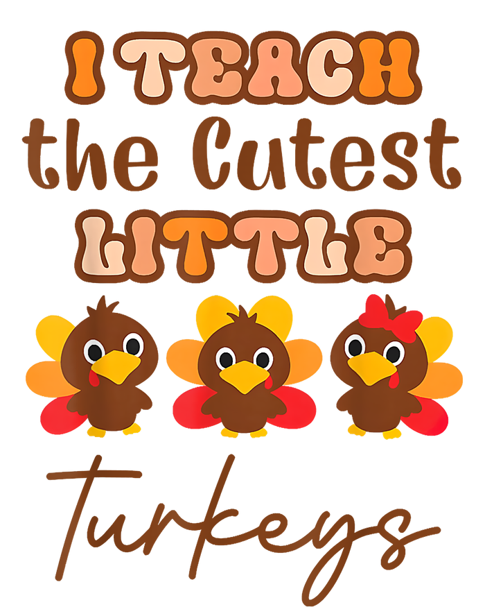 I Teach The Cutest Little Turkeys Teacher Thanksgiving Coaster