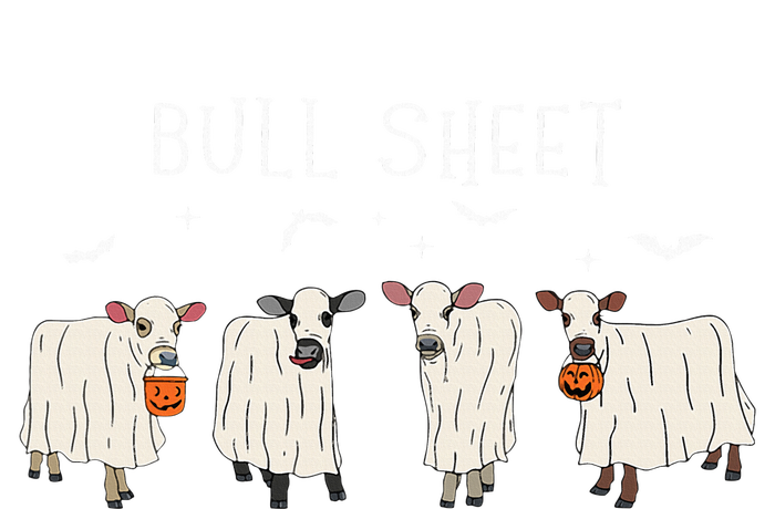 Bull Sheet Ghost Cow Halloween Funny This Is Bull Sheet Kids Hoodie