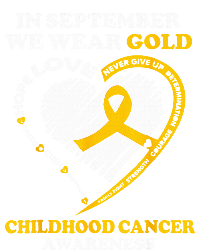 Childhood Cancer Awareness In September We Wear Gold Magnet