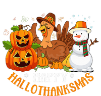 Happy Hallothanksmas Halloween Thanksgiving Christmas Day T-Shirt