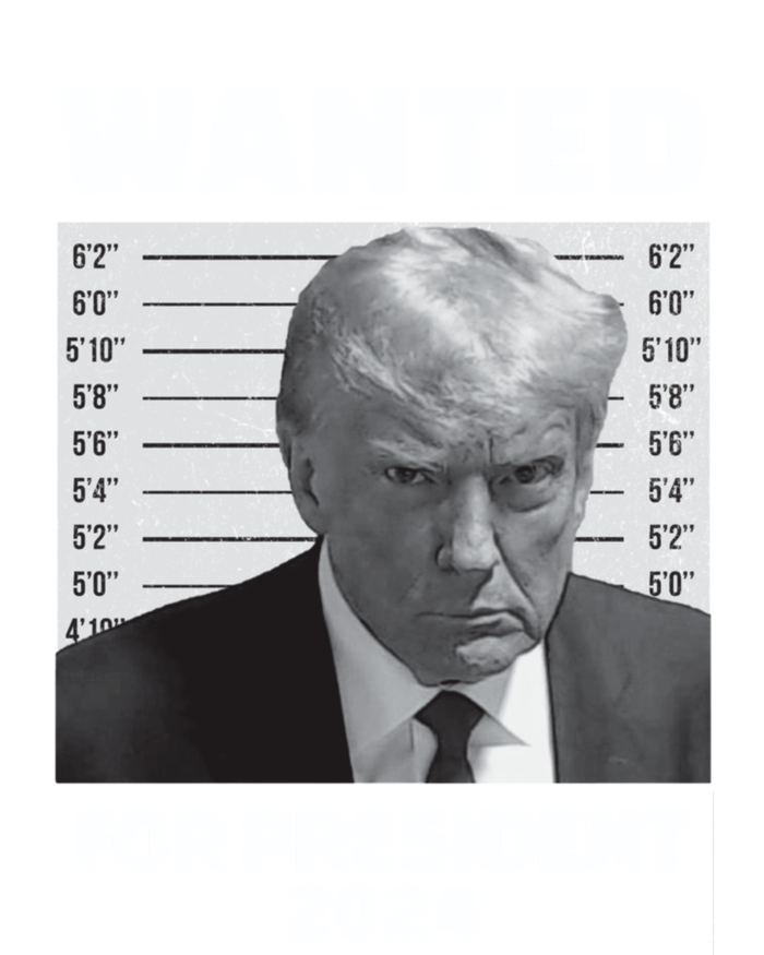 Wanted For President 2024 Trump Mugshot T-Shirt