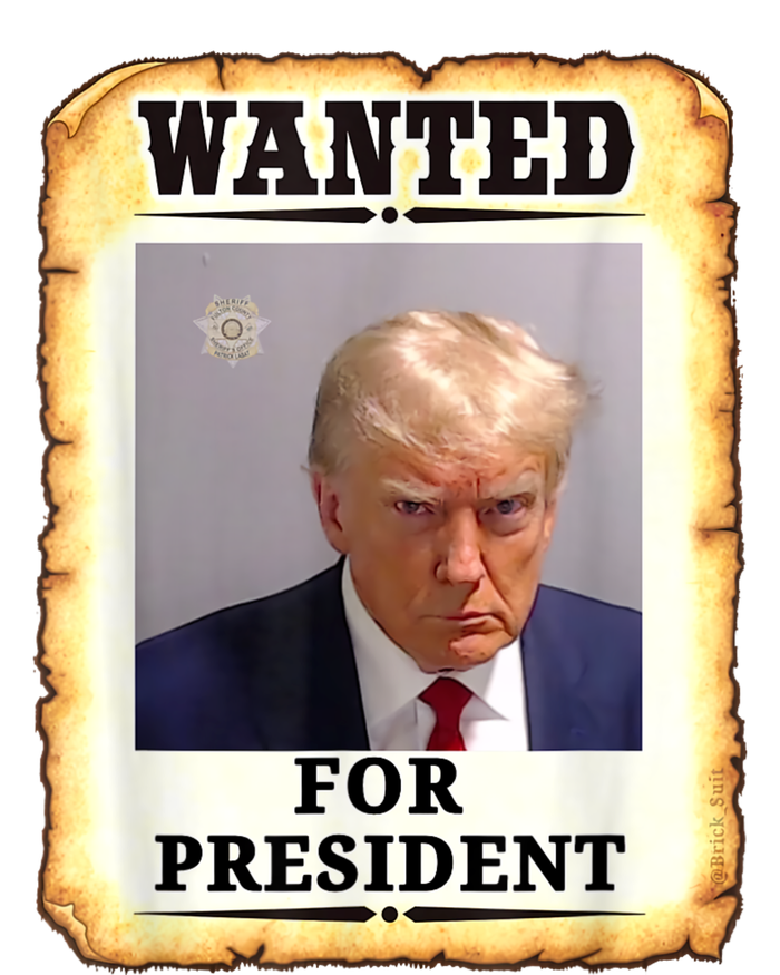 Wanted Donald Trump For President 2024 16 in Basic Backpack