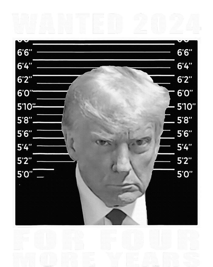 Mug Shot Trump Wanted 2024 For Four More Years Canvas