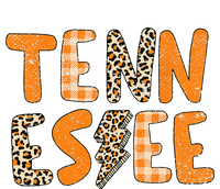 Tennessee State Flag Orange Plaid Leopard TN Bumper Sticker