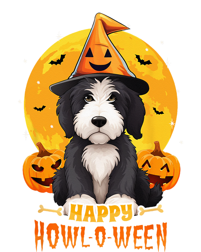 Sheepadoodle Halloween Dog Howl O Ween Funny Pet T-Shirt