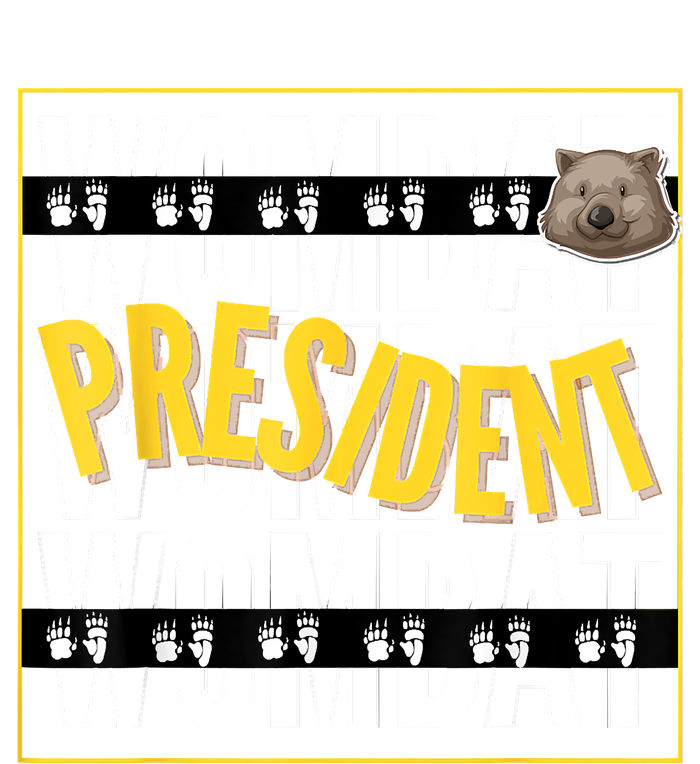 Wombat For President 2024. Independent Vote Kids Long Sleeve Shirt