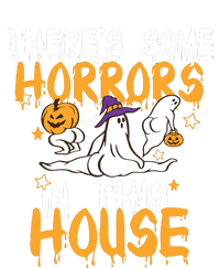 Theres Some Horrors In This House Ghost Pumpkin Halloween Enza Ladies Jersey Football T-Shirt