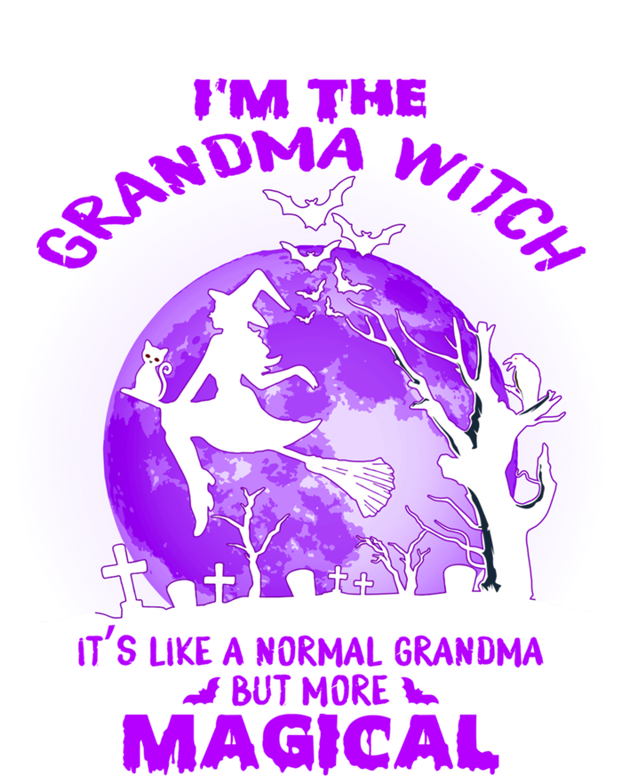 Im The Grandma Witch Like A Normal Grandma Halloween Costume Gift Full-Length Apron With Pockets