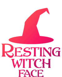 Resting Witch Face Silly Halloween Gift Ladies Long Sleeve Shirt