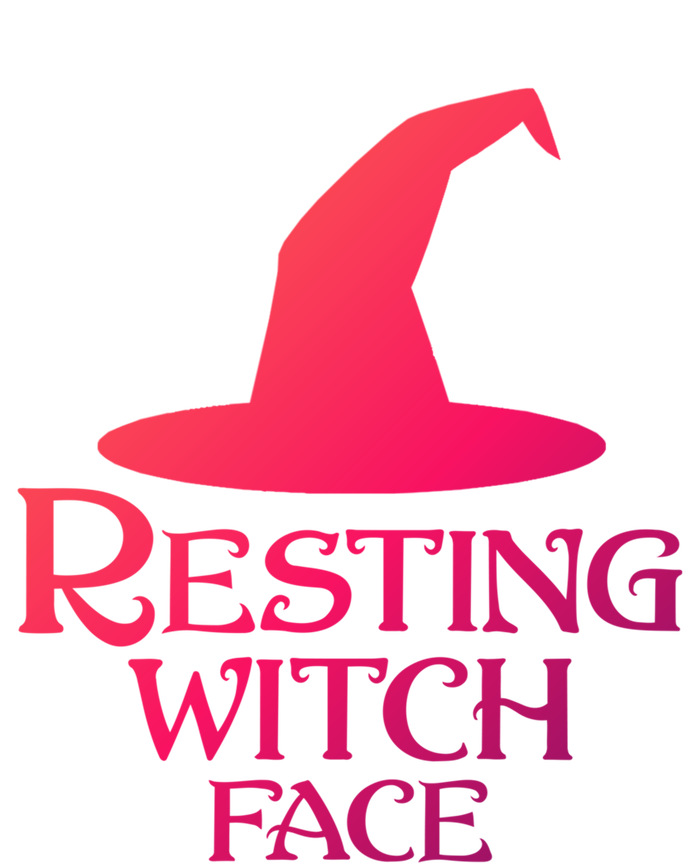 Resting Witch Face Silly Halloween Gift Ladies Long Sleeve Shirt