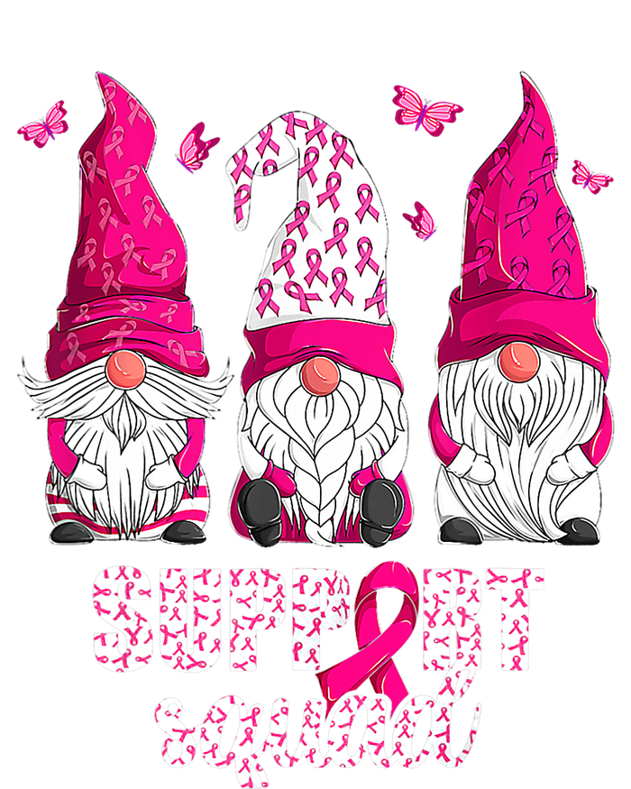 Breast Cancer Awareness For Gnomes Support Squad T-Shirt