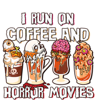 Spooky Season Latte Fall I Run On Coffee And Horror Movies Gift Sustainable Knit Beanie