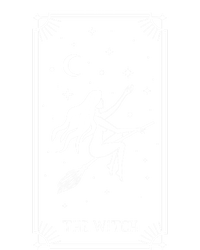 Tarot Card Crescent Moon And Witch Graphic Gift T-Shirt