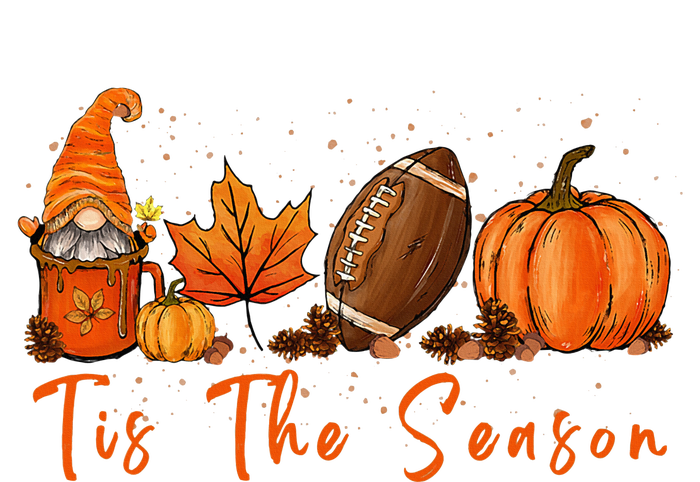 Tis The Season Pumpkin Leaf Latte Fall Thanksgiving Football Tie-Dye Long Sleeve Shirt