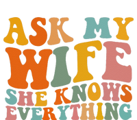 Ask My Wife She Knows Everything Husband And Wife Matching Kids Tie-Dye T-Shirt