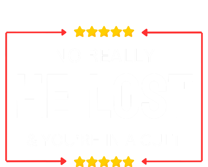 NO REALLY HE LOST YOURE IN A CULT Performance Fleece Hoodie