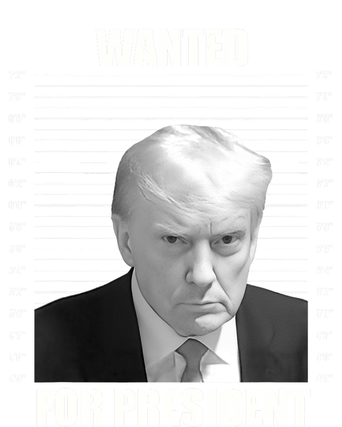 Wanted For President 2024 Trump Mug Shot Never Surrender T-Shirt