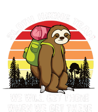 Sloth Hiking Team We Will Get There When We Get There Long Sleeve Shirt