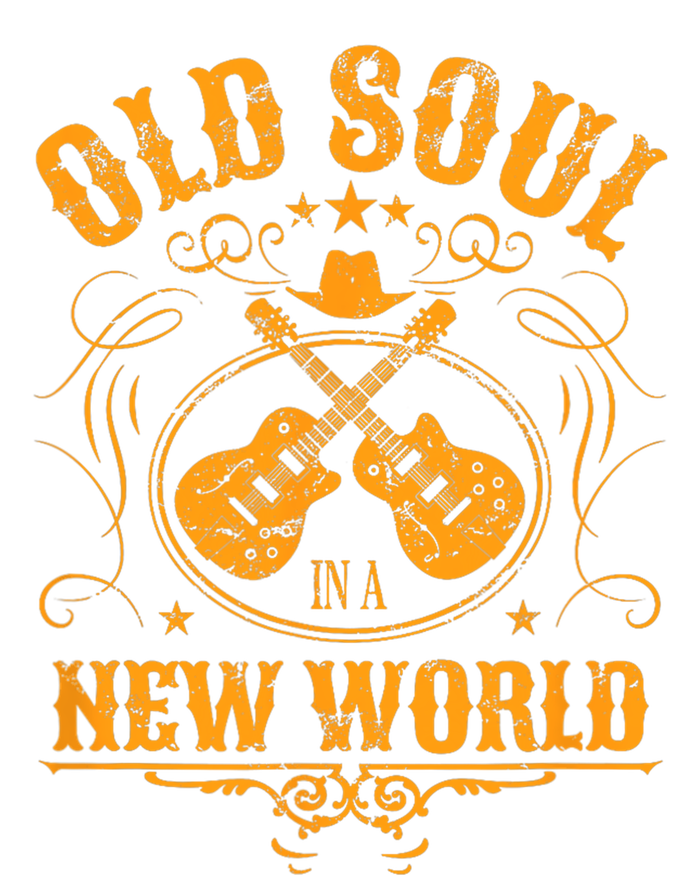 Old Soul In A New World Country Bluegrass Music Guitar Fan T-Shirt